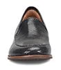 Color:Black Lizard - Image 5 - Napoli Lizard Embossed Leather Loafers
