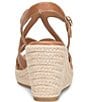 Sofft Norma Strappy Leather Platform Espadrille Wedge Sandals - Image 6