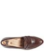 Color:Brown - Image 6 - Parkdale Block Heel Leather Loafer Pumps