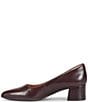Sofft Sandra Pointed Leather Block Heel Pumps - Image 6