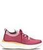 Color:Raspberry - Image 2 - Trudy Recycled Knit Mesh Lace-Up Athletic Sneakers