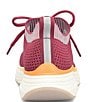 Color:Raspberry - Image 3 - Trudy Recycled Knit Mesh Lace-Up Athletic Sneakers