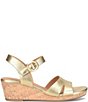 Sofft Vanessa Leather Cork Wedge Sandals - Image 2
