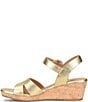 Sofft Vanessa Leather Cork Wedge Sandals - Image 6