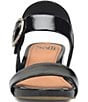 Color:Black Patent - Image 5 - Vaya Patent Leather Wedge Sandals