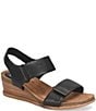 Sofft Verdi II Adjustable Leather Wedge Sandals - Image 1