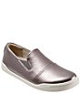 Color:Pewter - Image 1 - Alexandria Leather Slip-On Sneakers