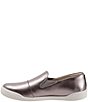 Color:Pewter - Image 4 - Alexandria Leather Slip-On Sneakers