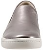 Color:Pewter - Image 5 - Alexandria Leather Slip-On Sneakers