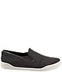 Color:Black - Image 2 - Alexandria Leather Slip-On Sneakers