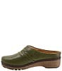 Color:Dark Olive - Image 4 - Amber 3.0 Leather Clogs