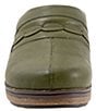 Color:Dark Olive - Image 5 - Amber 3.0 Leather Clogs