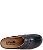 Color:Navy - Image 6 - Amber Leather Clogs