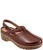 SoftWalk Arica Leather Slingback Clogs - Image 1