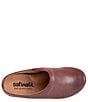 Color:Dark Cherry - Image 6 - Arvada Leather Clogs