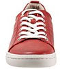 Color:Red - Image 5 - Athens Leather Lace-Up Sneakers