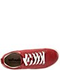 Color:Red - Image 6 - Athens Leather Lace-Up Sneakers