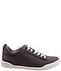 Color:Grey - Image 2 - Athens Leather Lace-Up Sneakers