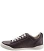 Color:Grey - Image 4 - Athens Leather Lace-Up Sneakers