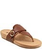 SoftWalk Belize 2.0 Leather Buckled Thong Sandals - Image 1