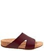 Color:Mahogany - Image 2 - Beverly Leather Slide Sandals