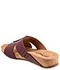 Color:Mahogany - Image 3 - Beverly Leather Slide Sandals