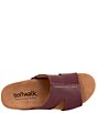 Color:Mahogany - Image 6 - Beverly Leather Slide Sandals