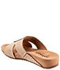 Color:Beige - Image 3 - Beverly Leather Slide Sandals