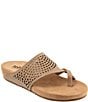 SoftWalk Blaine Perf Leather Thong Sandals - Image 1