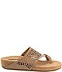 SoftWalk Blaine Perf Leather Thong Sandals - Image 4