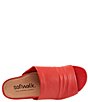 Color:Red - Image 6 - Camano Leather Slide Sandals