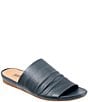 Color:Navy - Image 1 - Camano Leather Slide Sandals