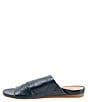 Color:Navy - Image 4 - Camano Leather Slide Sandals