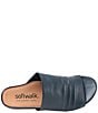 Color:Navy - Image 6 - Camano Leather Slide Sandals
