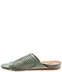 Color:Sage - Image 4 - Corsica II Perforated Leather Toe Ring Thong Sandals