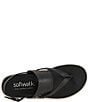 Color:Black - Image 6 - Joliet Leather Thong Sling Sandals