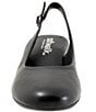 Color:Black - Image 5 - Largo Leather Slingback Pumps