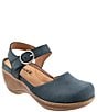 SoftWalk Mabelle Nubuck Suede Ankle Strap Clogs - Image 1