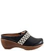 SoftWalk Marion Leather Chevron Detail Clogs - Image 2