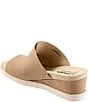 SoftWalk Newberry Suede Buckle Wedge Slide Sandals - Image 5
