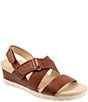 SoftWalk Novi Leather Banded Wedge Sandals - Image 1