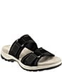 SoftWalk Oasis Suede Adjustable Slide Sandals - Image 1