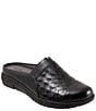 Color:Black - Image 1 - San Marcos II Woven Leather Slip-On Clogs