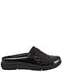 Color:Black - Image 2 - San Marcos II Woven Leather Slip-On Clogs