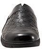 Color:Black - Image 5 - San Marcos II Woven Leather Slip-On Clogs
