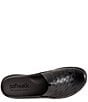 Color:Black - Image 6 - San Marcos II Woven Leather Slip-On Clogs