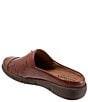 Color:Rust - Image 3 - San Marcos II Woven Leather Slip-On Clogs