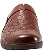 Color:Rust - Image 5 - San Marcos II Woven Leather Slip-On Clogs