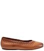 Color:Tan - Image 2 - Selma Perforated Leather Slip-Ons