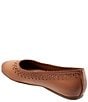 Color:Tan - Image 3 - Selma Perforated Leather Slip-Ons